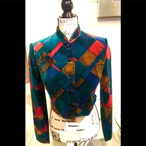 GEORGIOU Studio Velvet Crop Jacket PERFECT FOR THE HOLIDAYS